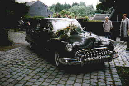 Der Hochzeitswagen, ein 1950er Buick 