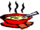 "Ksesuppe mit Brot"